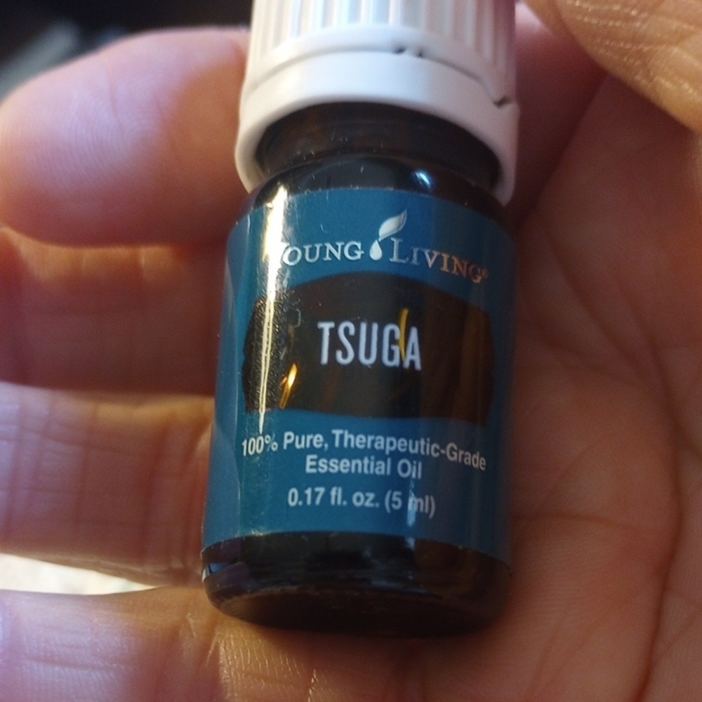 Young Living Tsuga Essential Oil - Blue and White - Picture 2 of 4